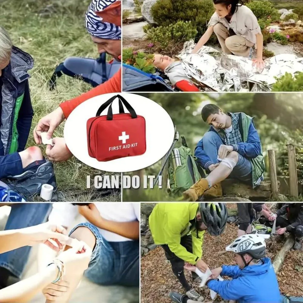 Outdoorzees 173pcs Large First Aid Kit: Portable Bag For Outdoor Hunting, Hiking, Camping And More - Including Emergency Supplies! - Image 7