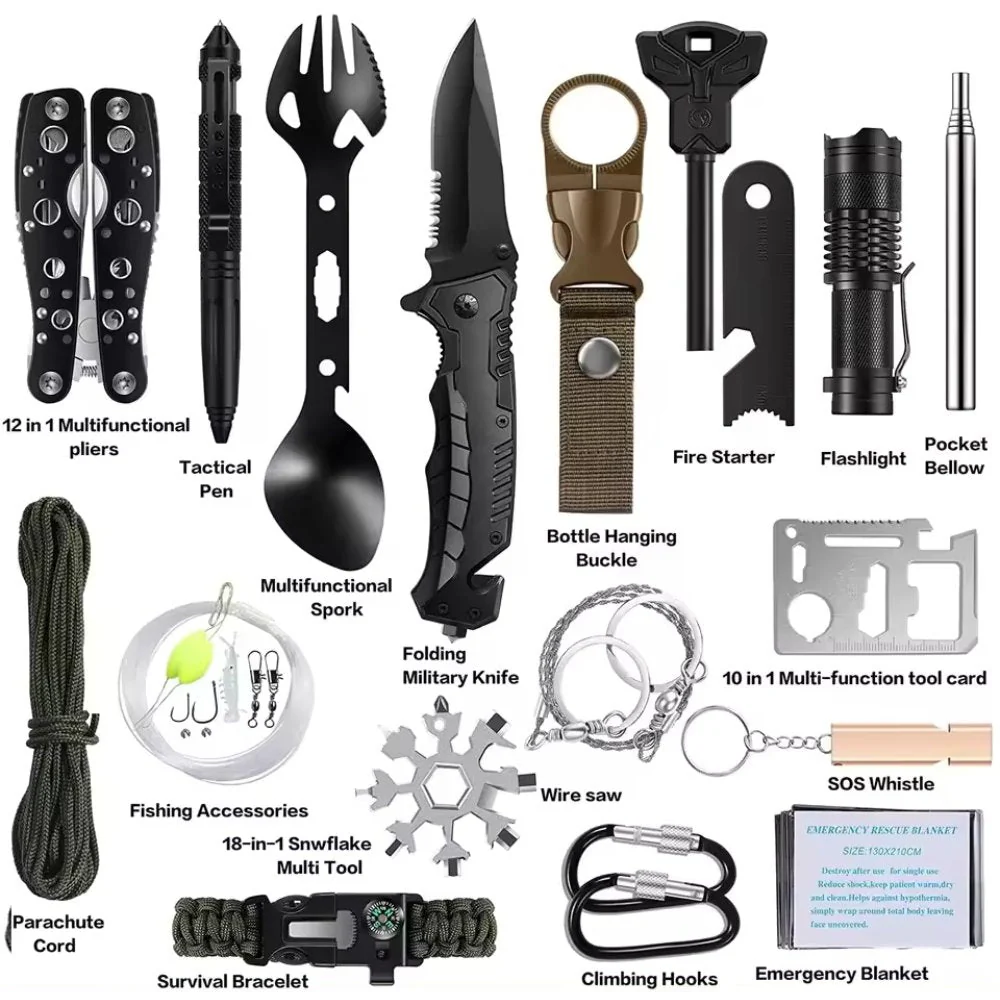 Outdoorzees 31 Pieces in 1 Bag Survival Gear and Equipment - Image 2
