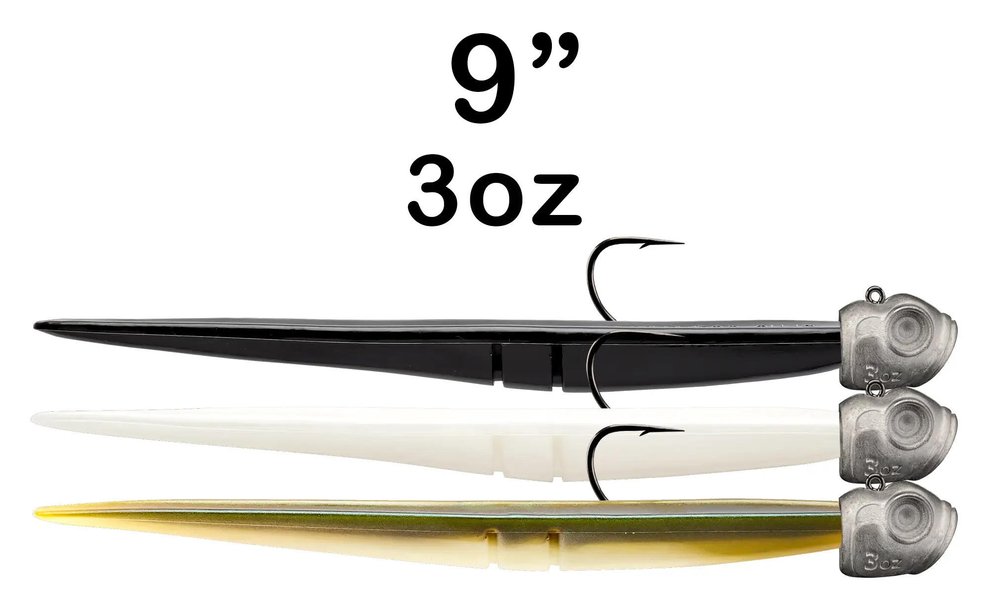 Lunker City 9" 3oz Pre-Rigged Slug-Go