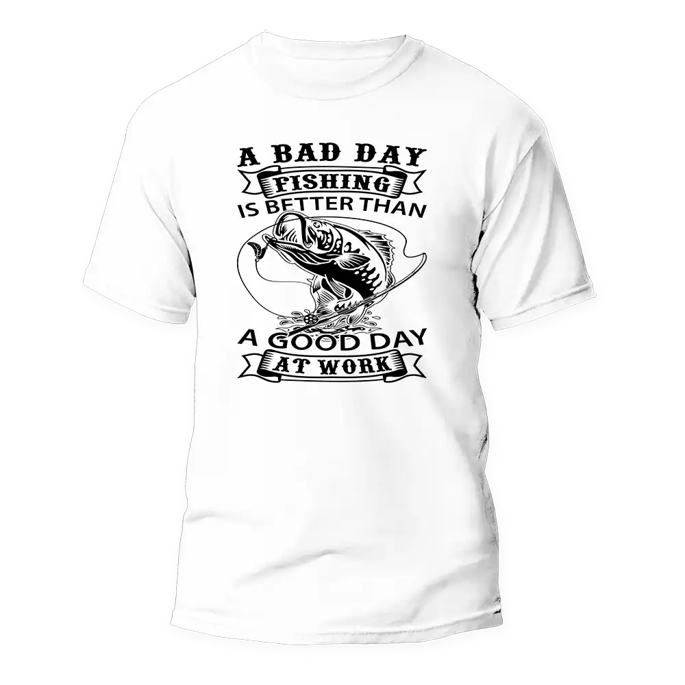 Outdoorzees A Bad Day Fishing T-Shirt