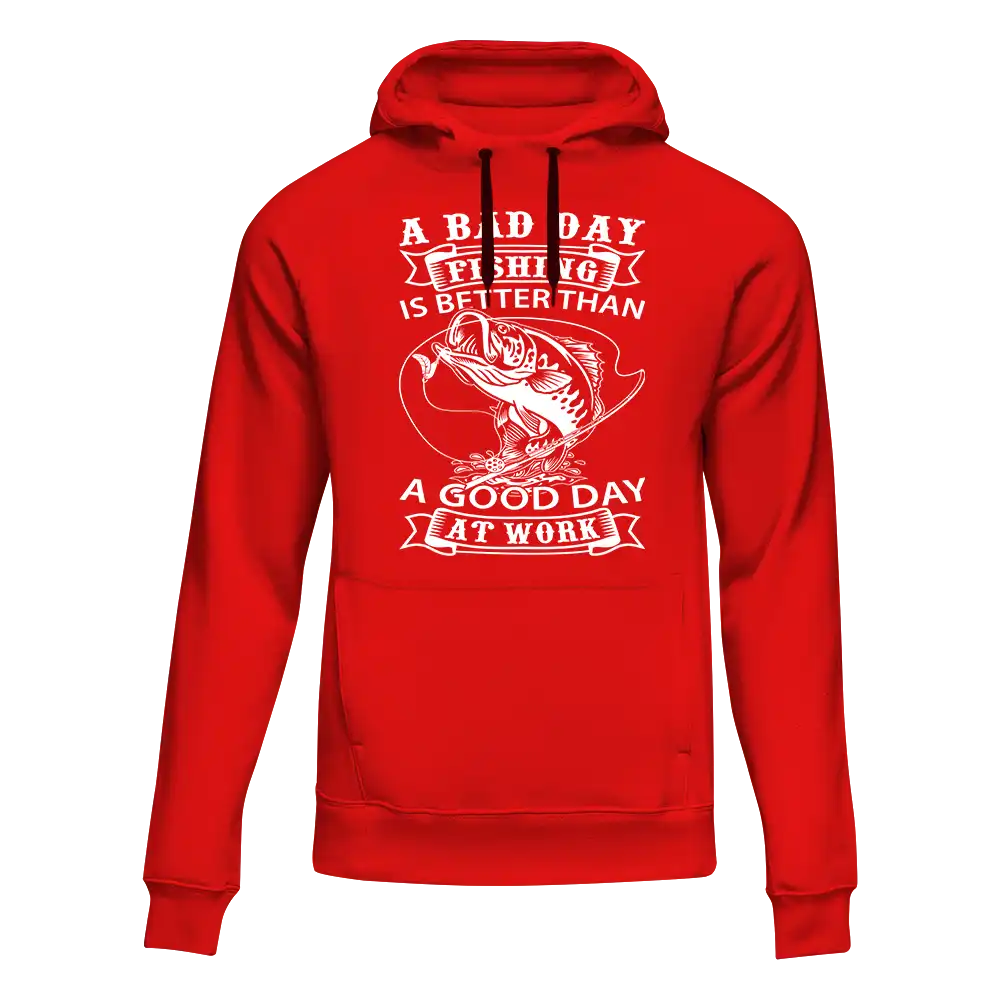 Outdoorzees A Bad Day Fishing Unisex Hoodie - Image 2