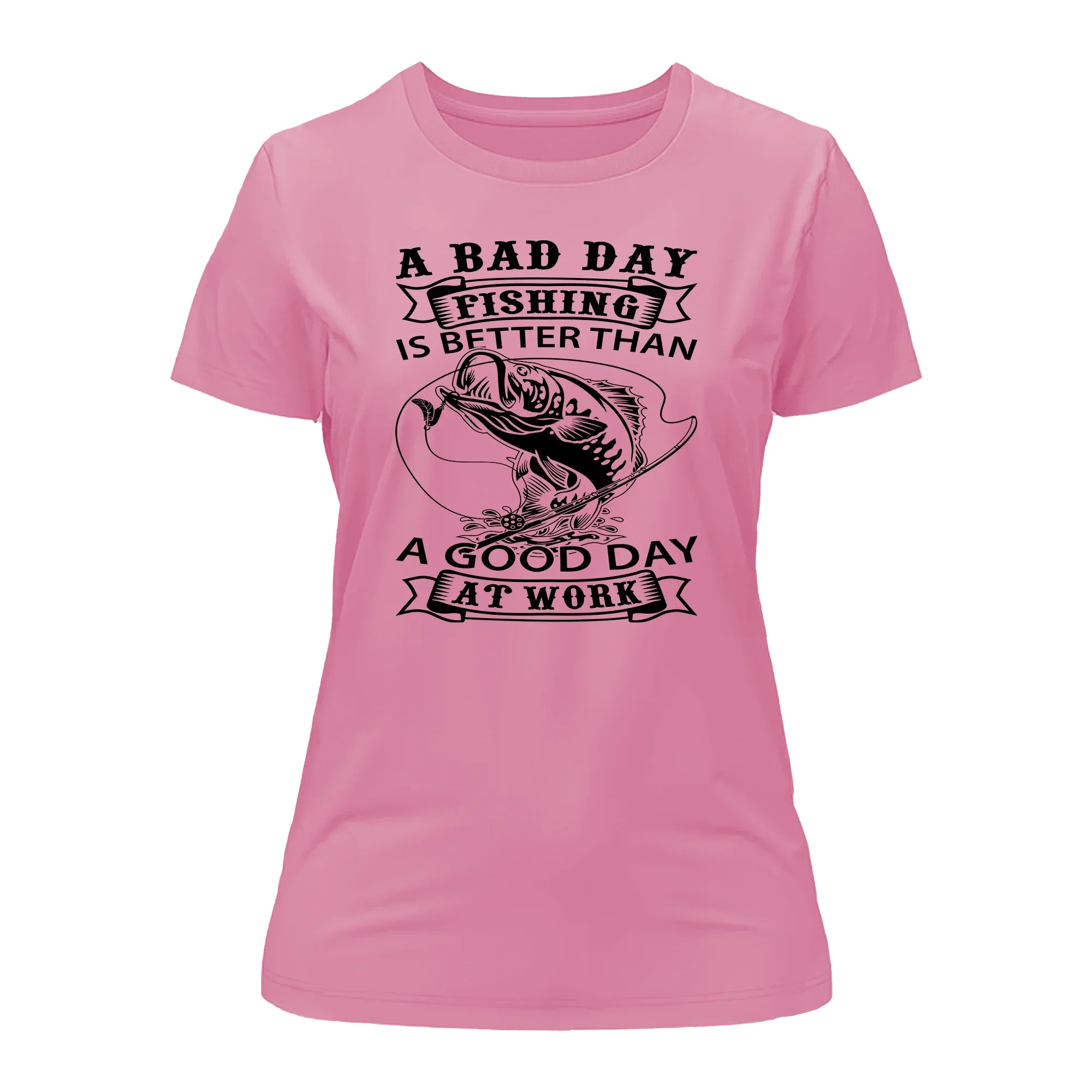 Outdoorzees A Bad Day Fishing Women Slim Fit T-Shirt