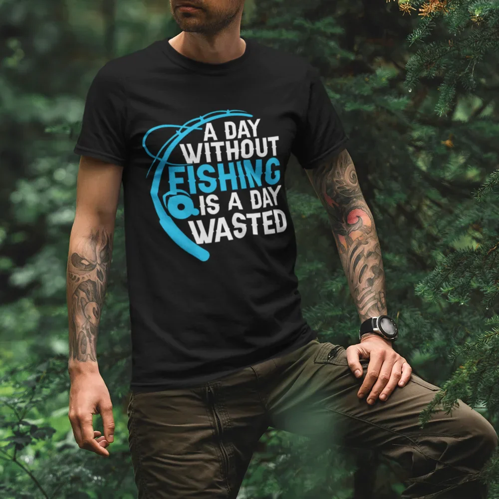 Outdoorzees A Day Without Fishing Man T-Shirt - Image 4