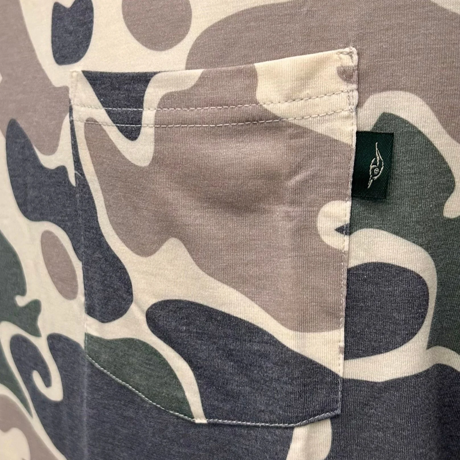AFW Vintage Camo Green & Brown long sleeve with Hood - Image 3