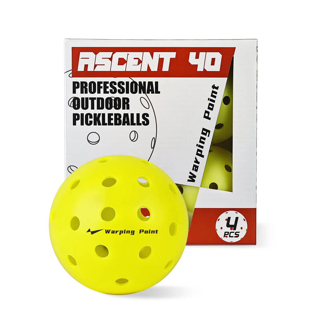 Warping Point Ascent Outdoor Tournament Pickleballs - Image 2