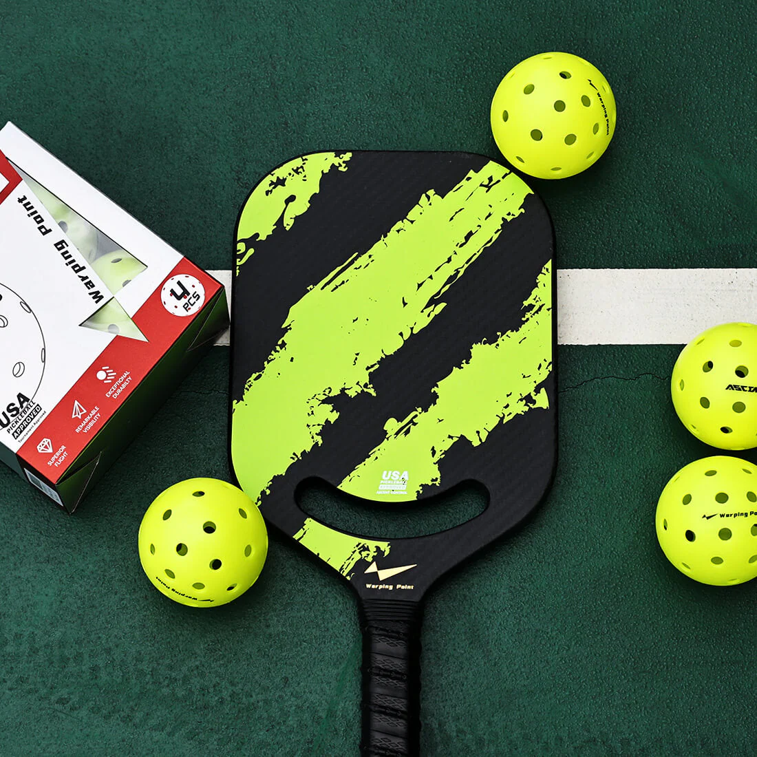 Warping Point Ascent Outdoor Tournament Pickleballs - Image 7