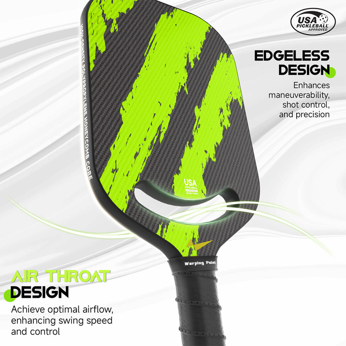 Warping Point Ascent Pickleball Paddle - Control - Image 3