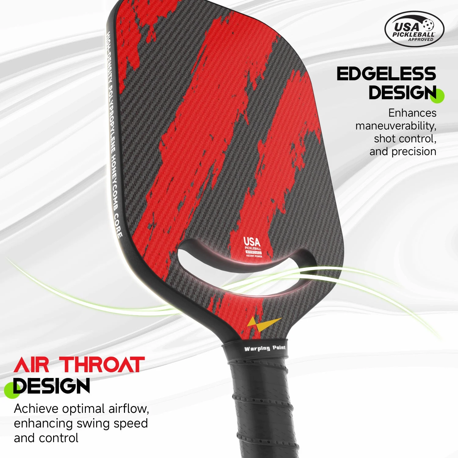 Warping Point Ascent Pickleball Paddle - Power - Image 2