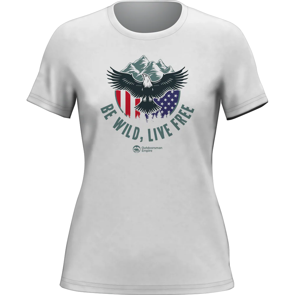 Outdoorzees Be Wild Be Free T-Shirt for Women - Image 4