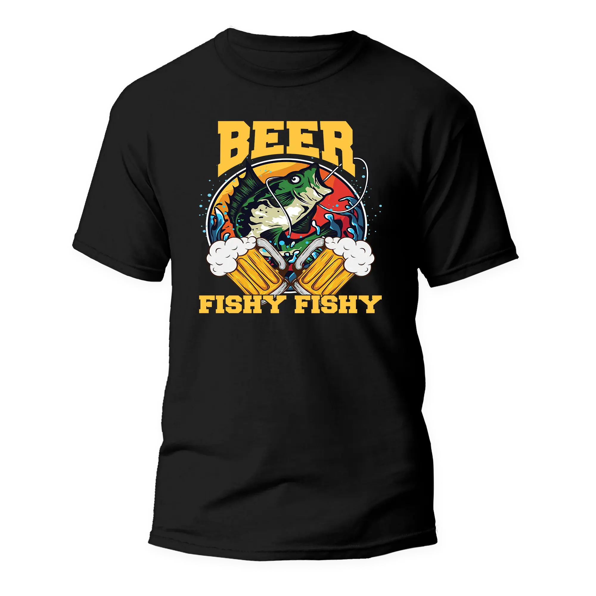 Outdoorzees Beer Fishy Fishy 2 Man T-Shirt