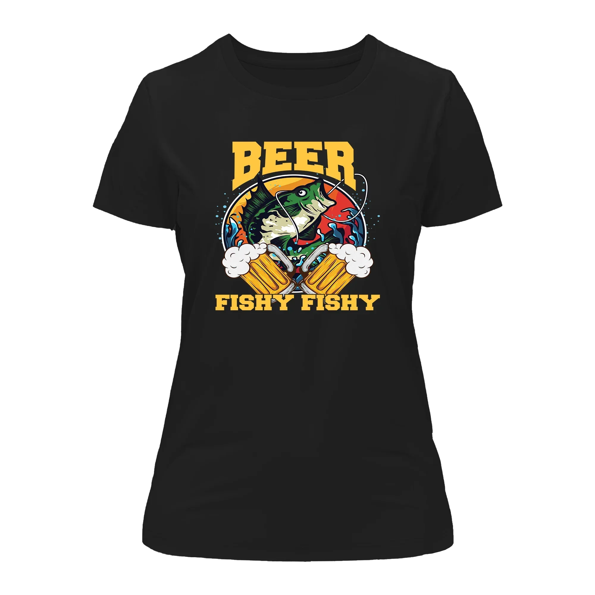 Outdoorzees Beer Fishy Fishy 2 T-Shirt for Women - Image 2