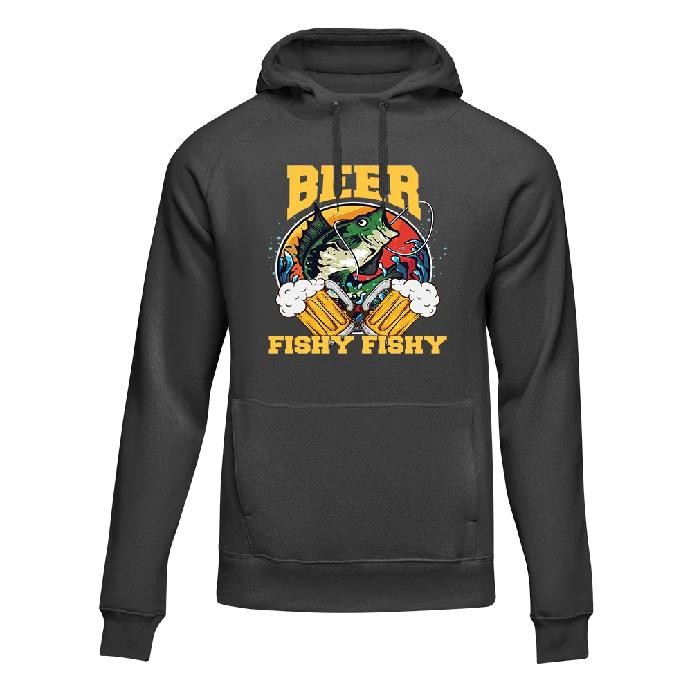 Outdoorzees Beer Fishy Fishy 2 Unisex Hoodie