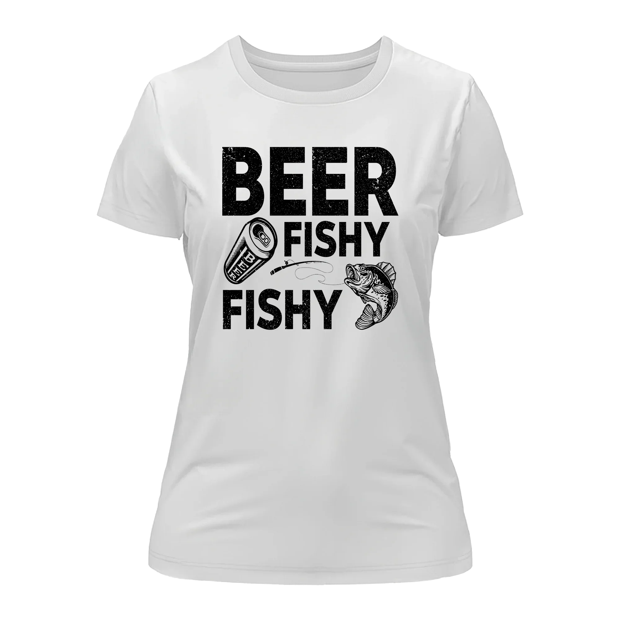 Outdoorzees Beer Fishy Fishy T-Shirt for Women - Image 3