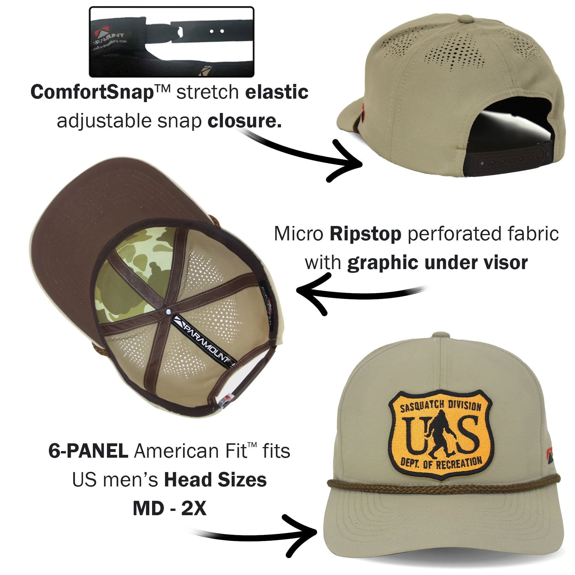 Paramount Outdoors Bigfoot Department of recreation forestry hat - Image 5