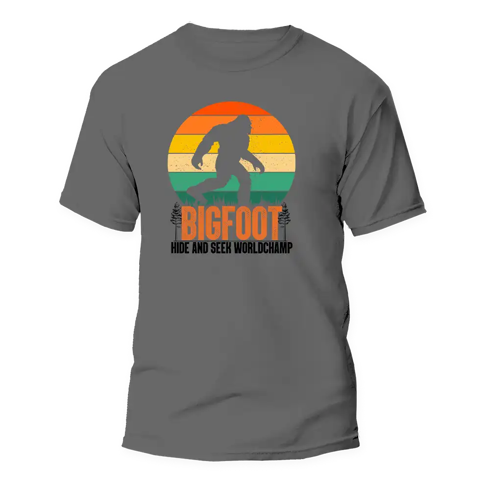 Outdoorzees Bigfoot Hide And Seek Man T-Shirt - Image 2