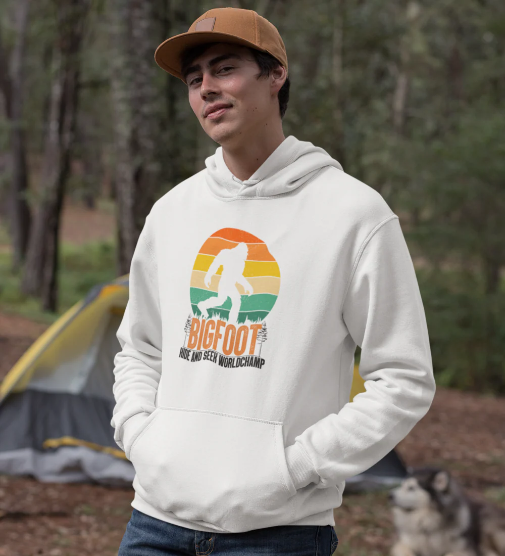 Outdoorzees Bigfoot Hide And Seek Unisex Hoodie - Image 6