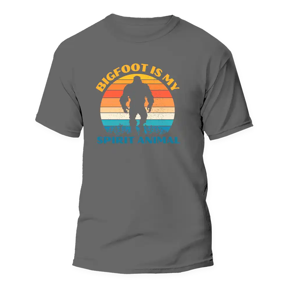 Outdoorzees Bigfoot Is My Spirit Animal Man T-Shirt
