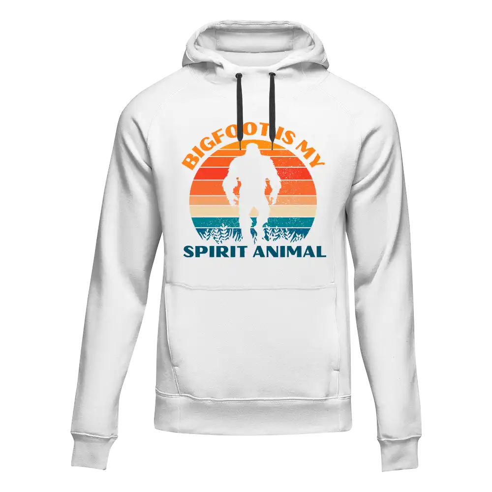 Outdoorzees Bigfoot Is My Spirit Animal Unisex Hoodie - Image 2