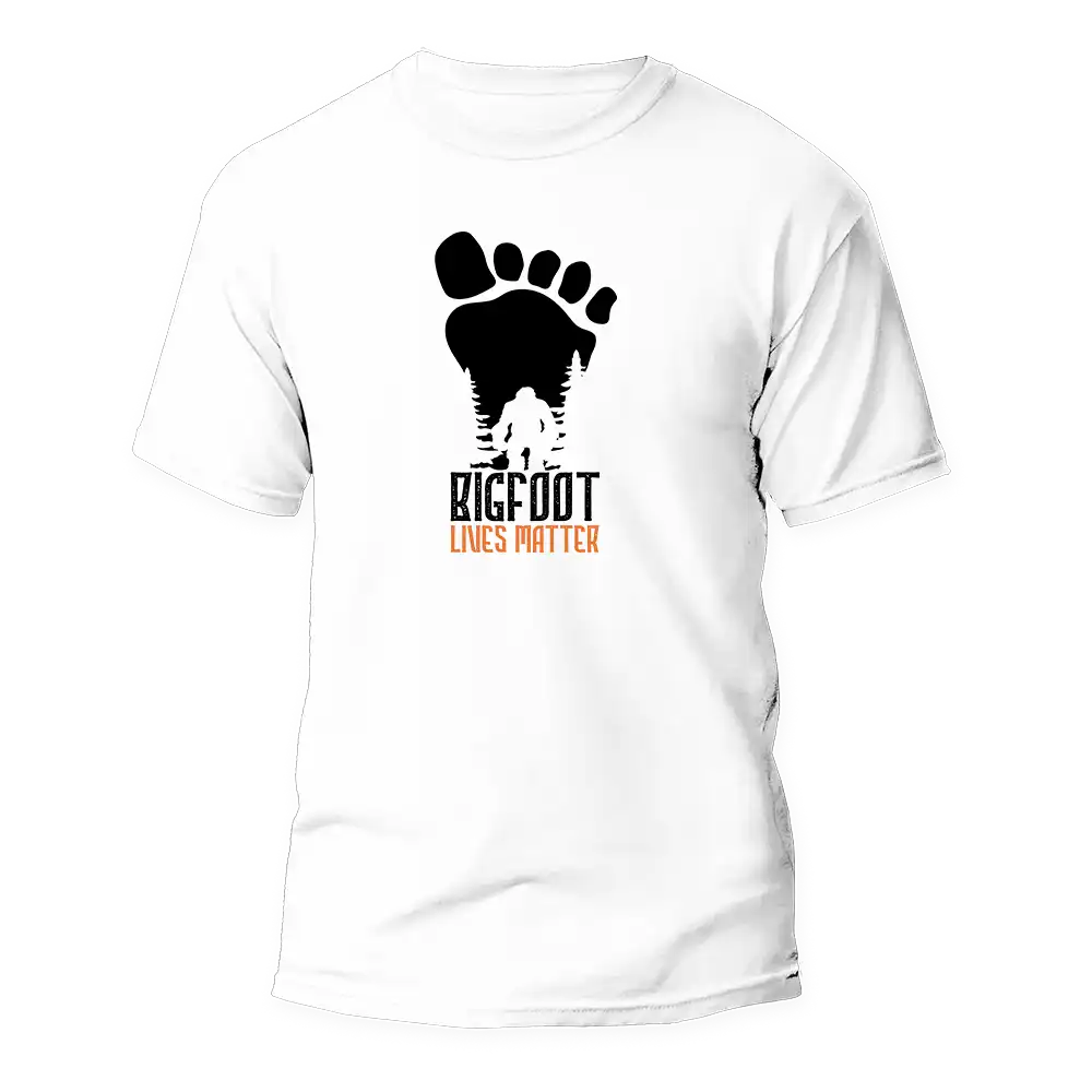 Outdoorzees Bigfoot Lives Matter Man T-Shirt - Image 2