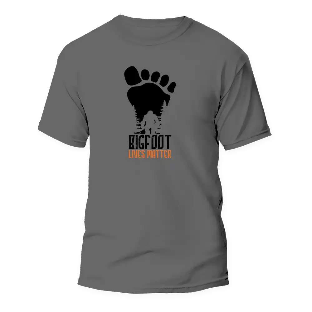 Outdoorzees Bigfoot Lives Matter Man T-Shirt - Image 3