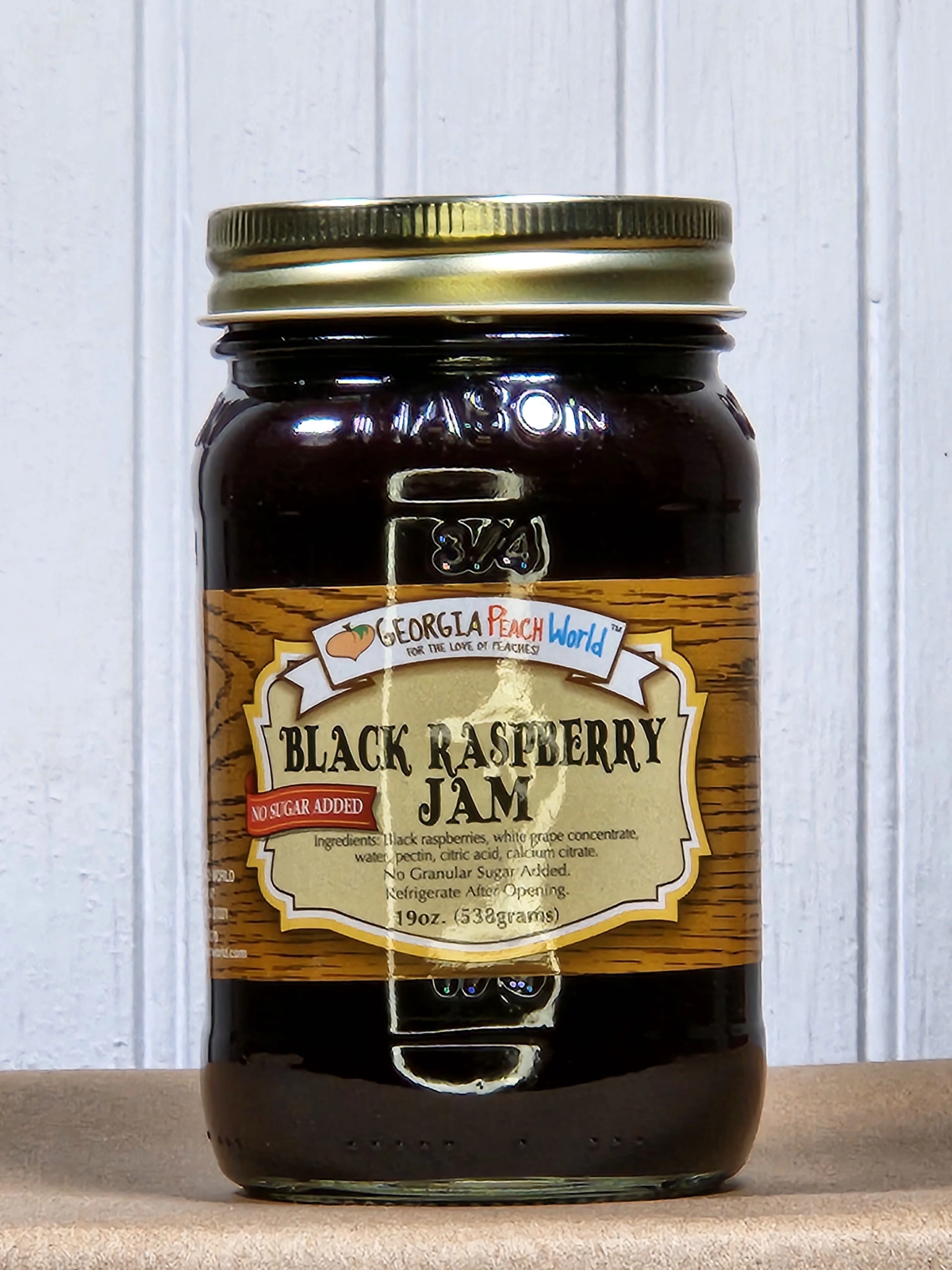Georgia Peach Black Raspberry Jam - No Sugar Added