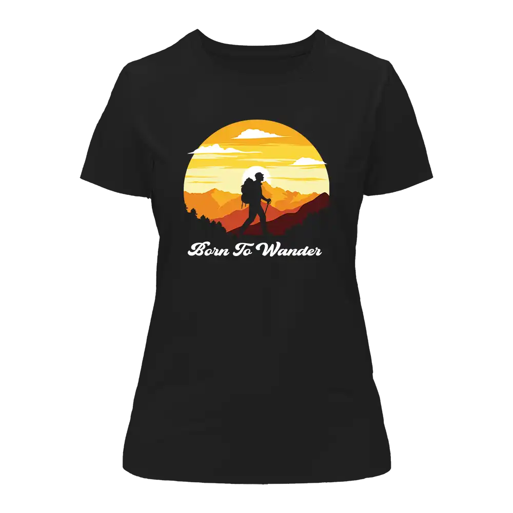 Outdoorzees Born To Wander T-Shirt for Women - Image 2