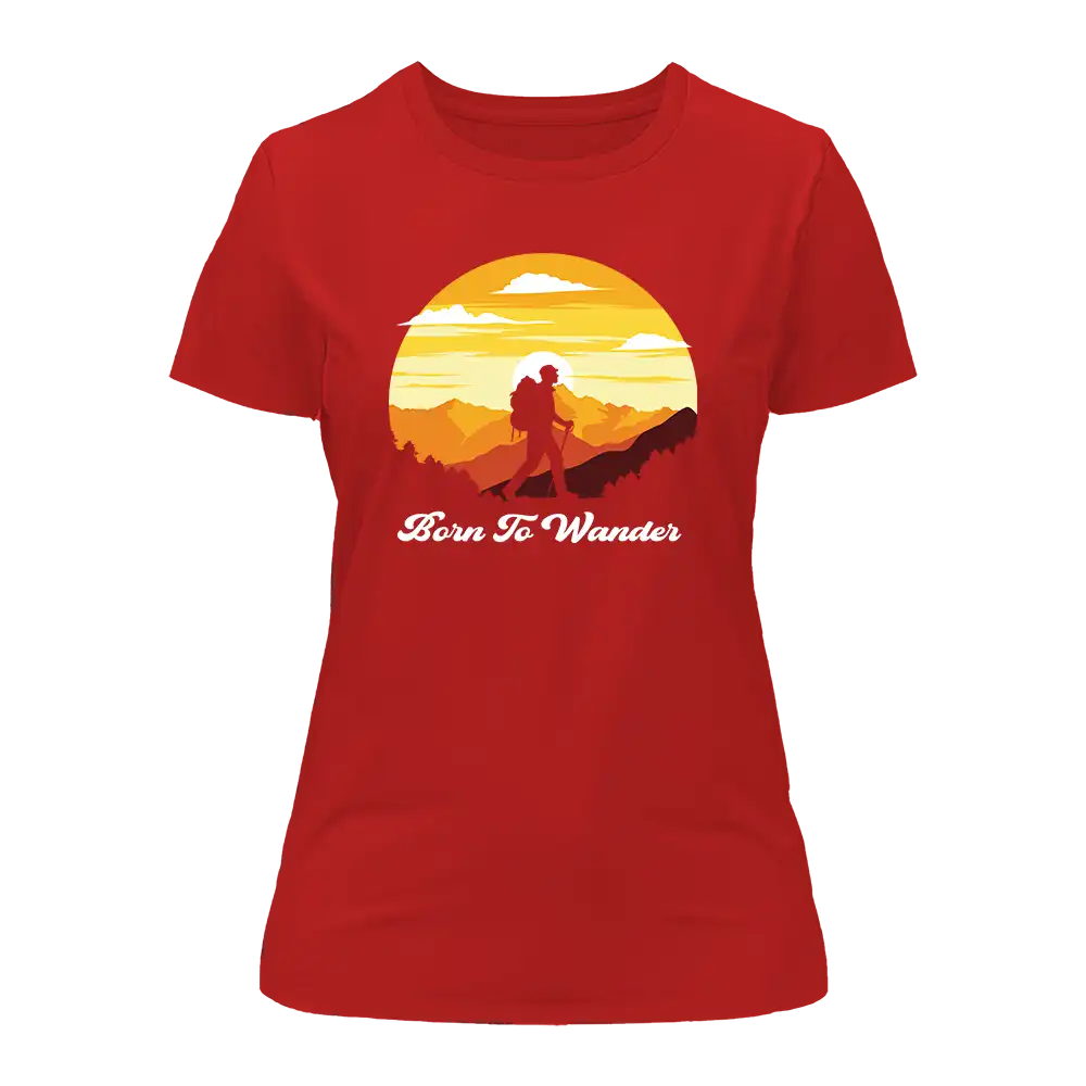Outdoorzees Born To Wander T-Shirt for Women - Image 3
