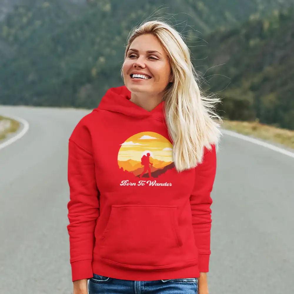 Outdoorzees Born To Wander Unisex Hoodie - Image 5