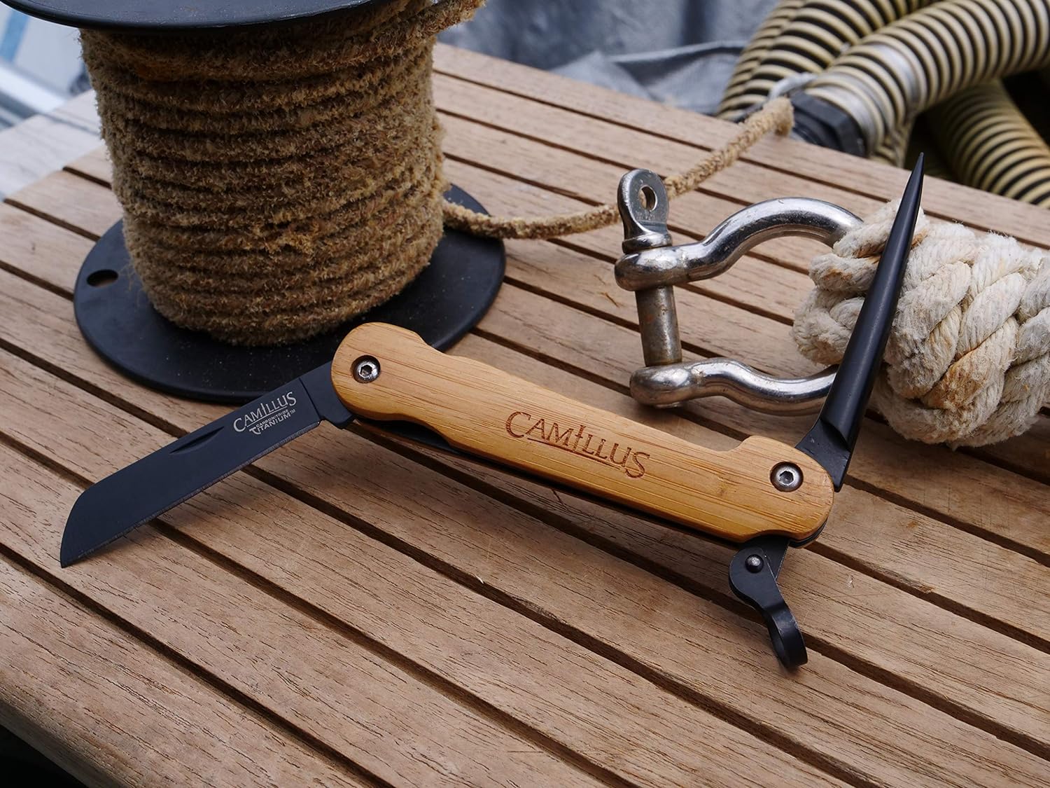 Camillus 7.5" Marlin Spike Folding Pocket Knife - Image 4
