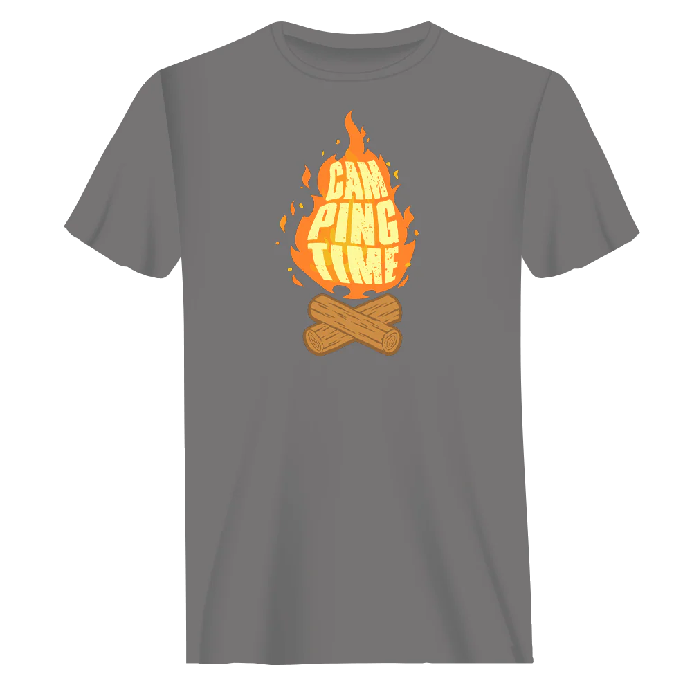 Outdoorzees Camp Fire Man T-Shirt - Image 2