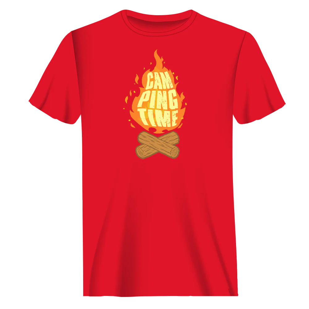 Outdoorzees Camp Fire Man T-Shirt - Image 3