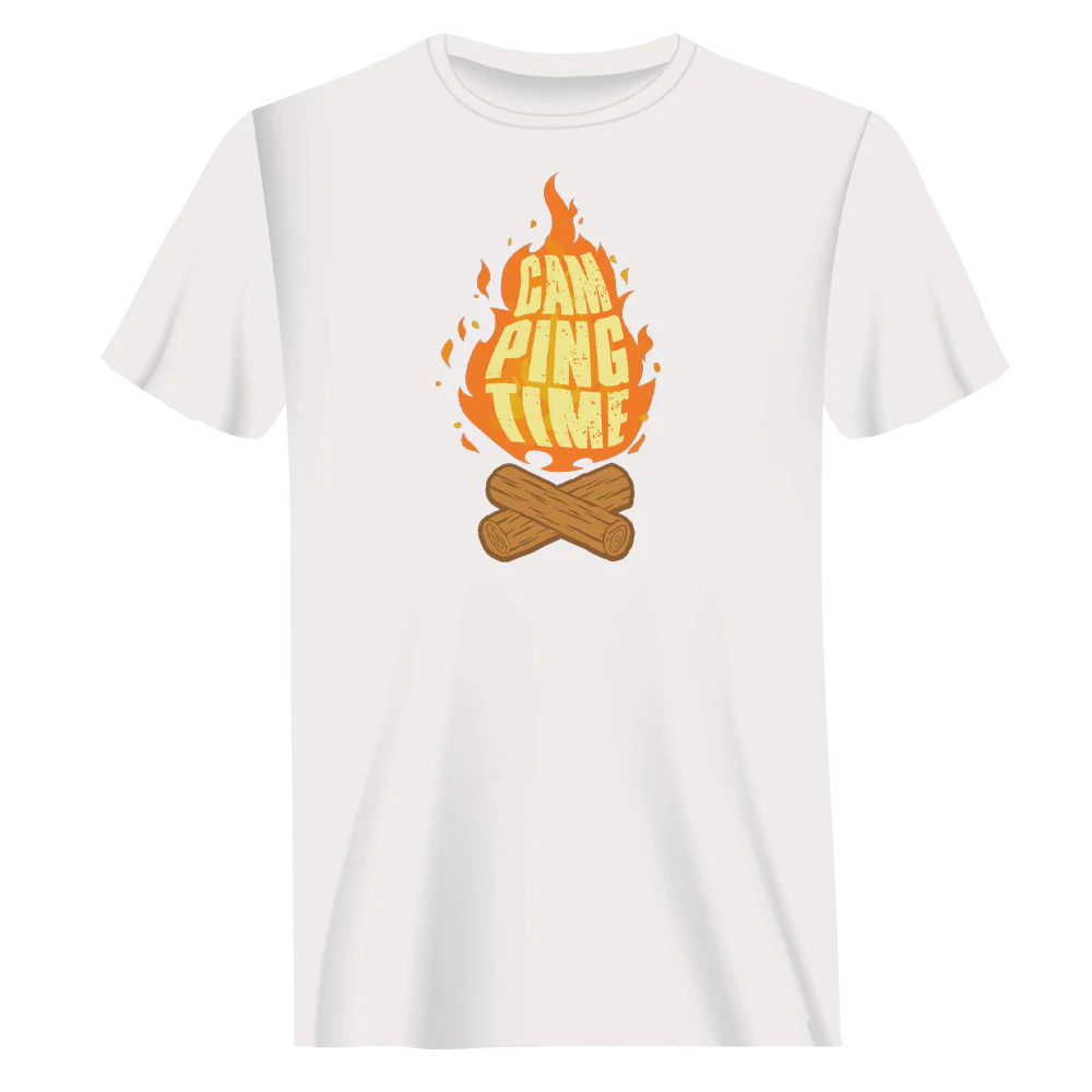 Outdoorzees Camp Fire Man T-Shirt - Image 4