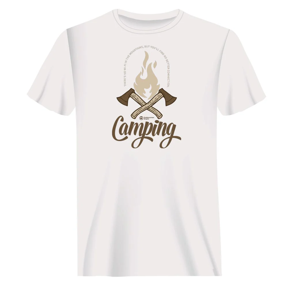 Outdoorzees Camping Axes Unisex T-Shirt - Image 3