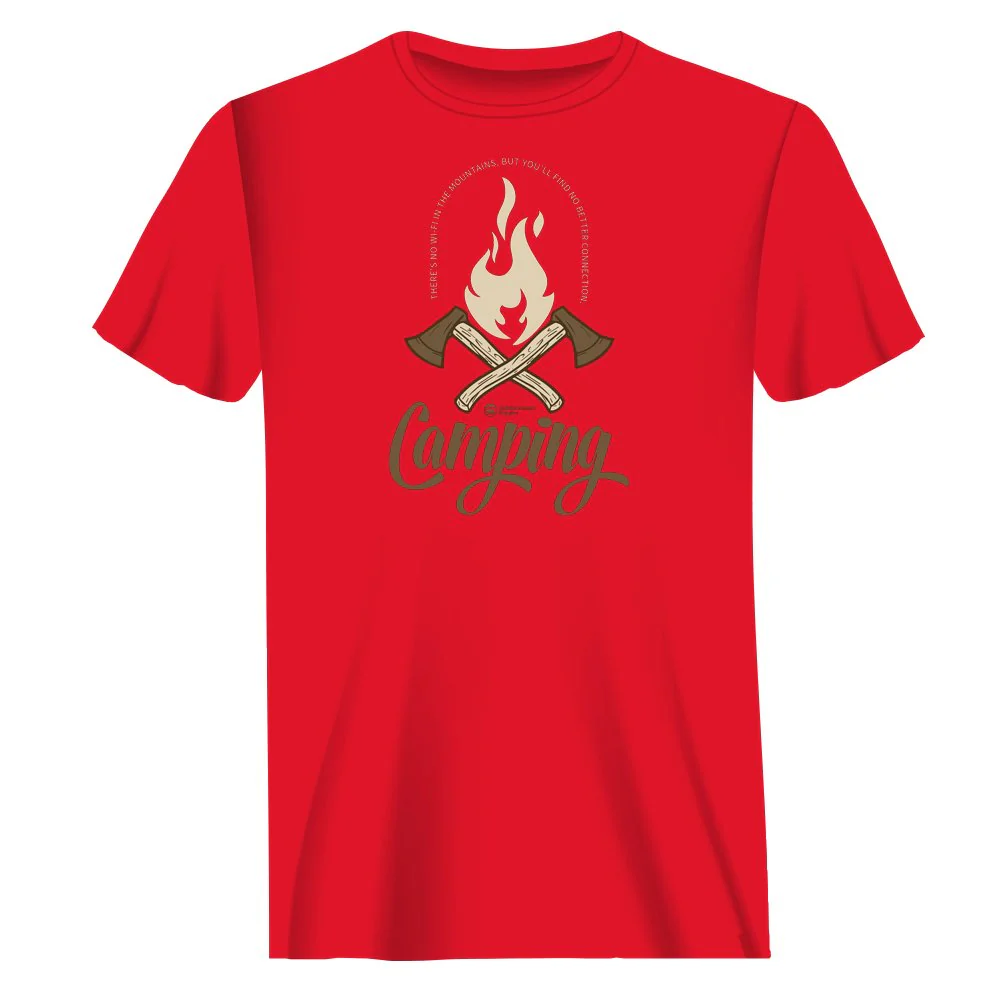 Outdoorzees Camping Axes Unisex T-Shirt - Image 4