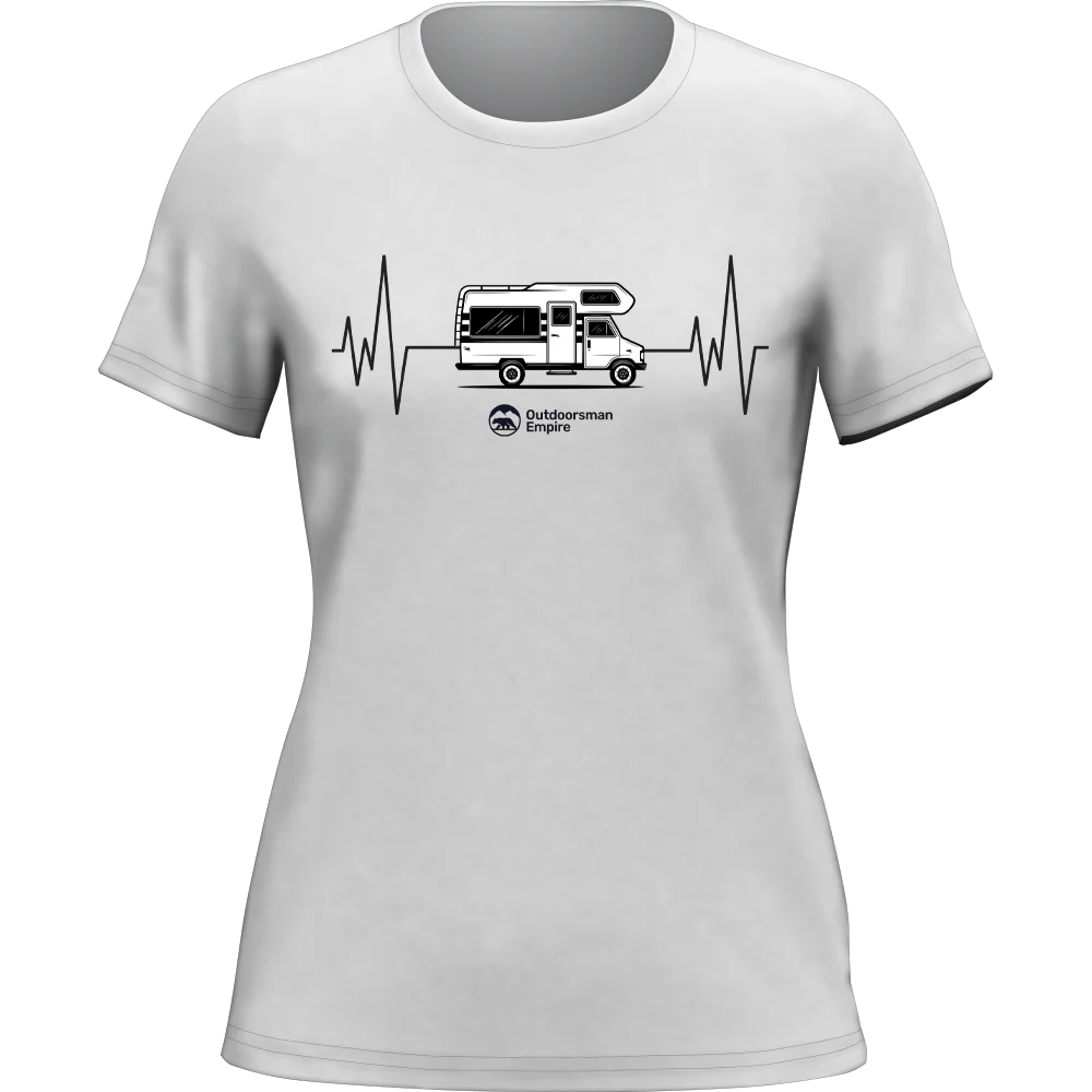 Outdoorzees Camping Cardiogram T-Shirt for Women - Image 5