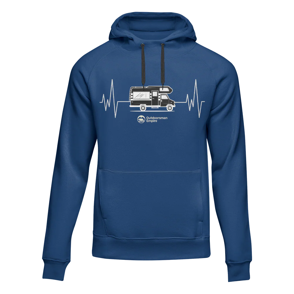 Outdoorzees Camping Cardiogram Unisex Hoodie - Image 3