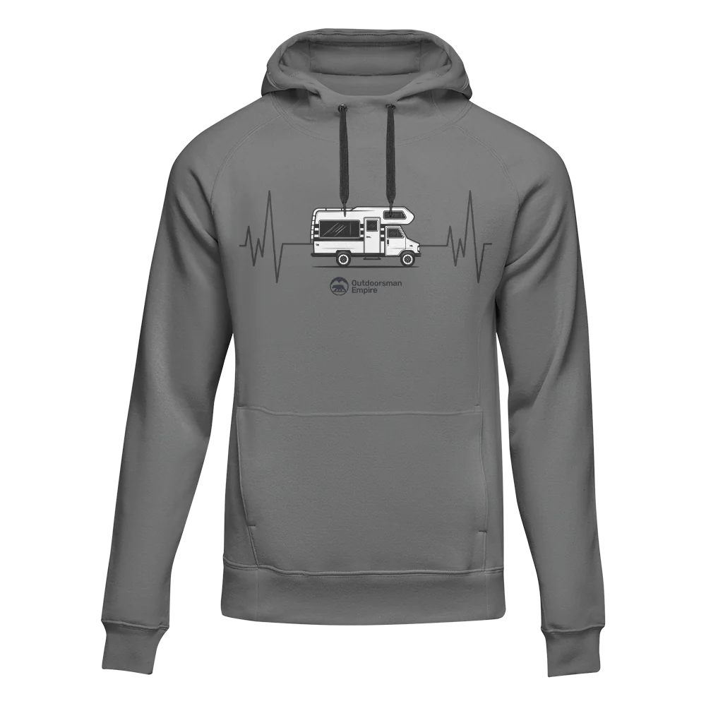 Outdoorzees Camping Cardiogram Unisex Hoodie - Image 4
