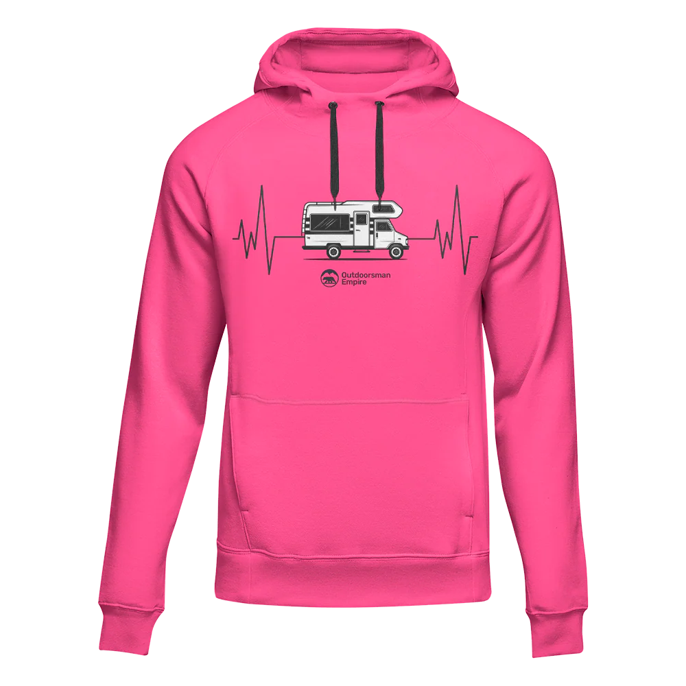 Outdoorzees Camping Cardiogram Unisex Hoodie - Image 5