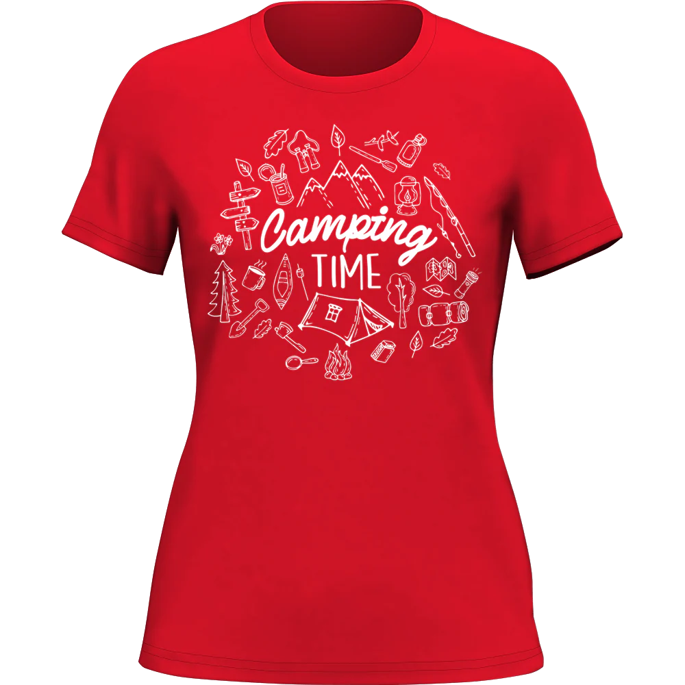 Outdoorzees Camping Elements T-Shirt for Women - Image 2
