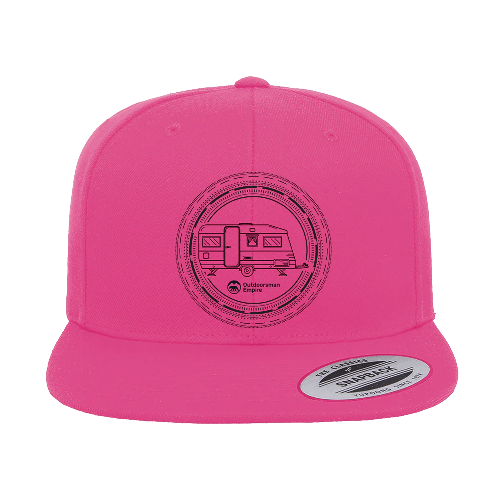 Outdoorzees Camping Kaleidoscope Embroidered Flat Bill Cap - Image 2
