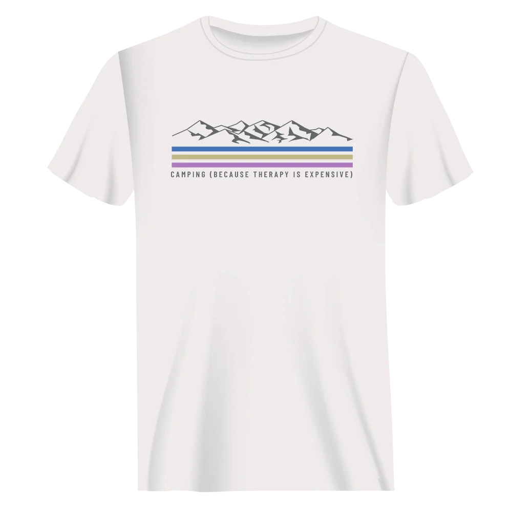 Outdoorzees Camping Lines Man T-Shirt - Image 2