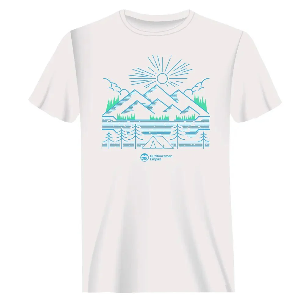 Outdoorzees Camping Lines Man T-Shirt