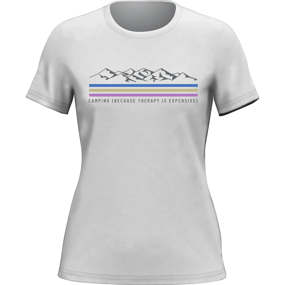 Outdoorzees Camping Lines T-Shirt for Women - Image 2