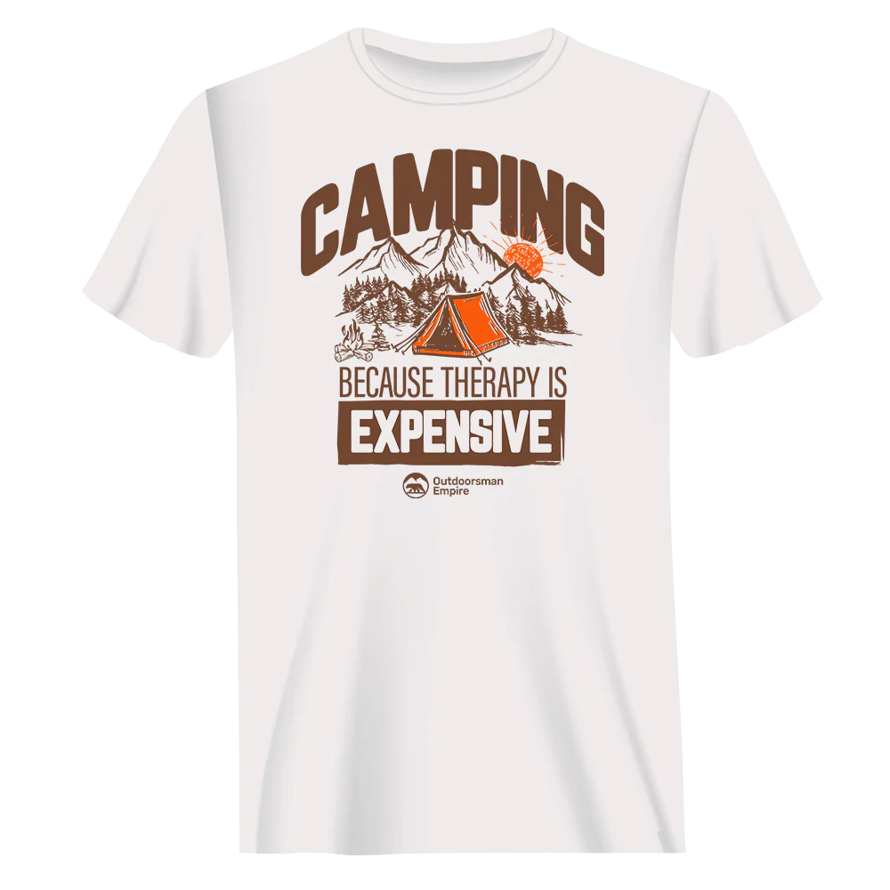 Outdoorzees Camping No Expensive Man T-Shirt - Image 2