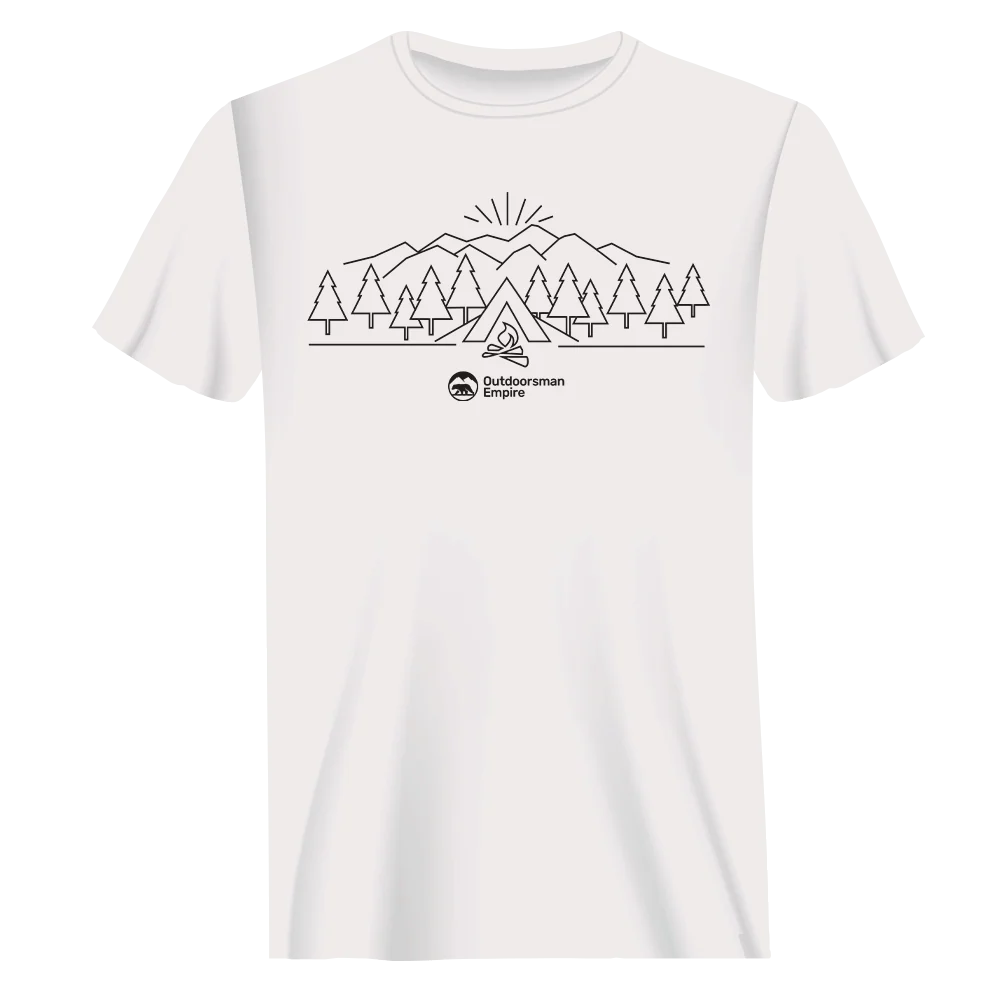 Outdoorzees Camping Triangles Man T-Shirt - Image 2
