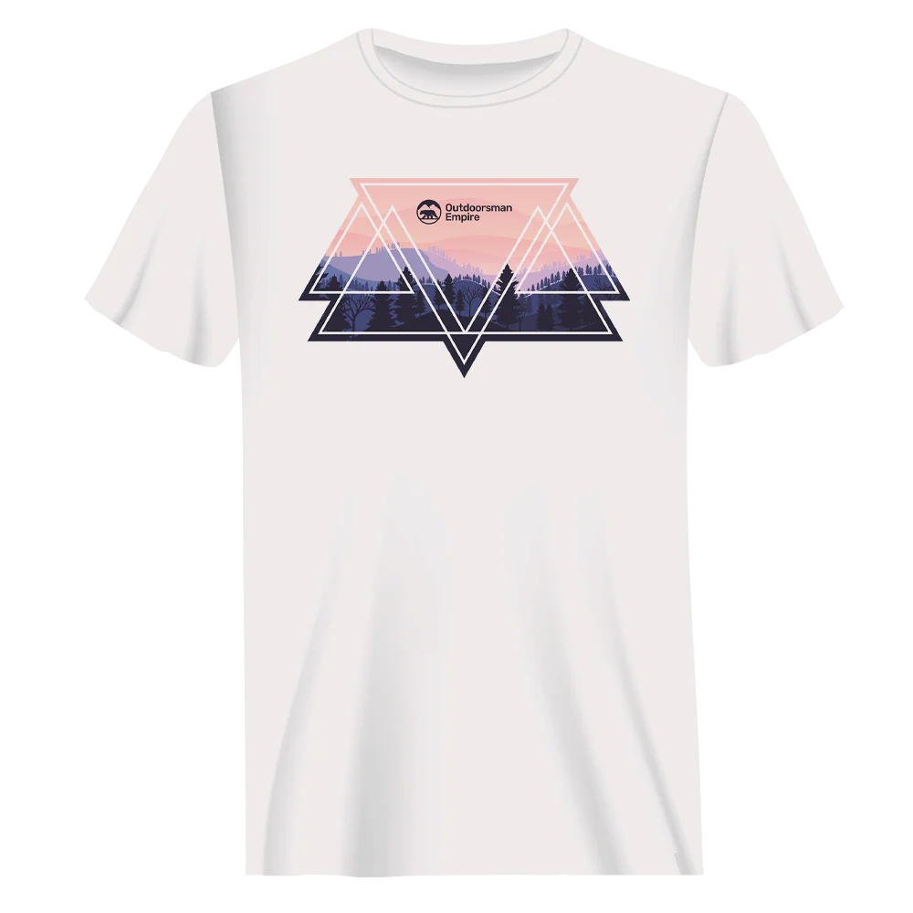 Outdoorzees Camping Triangles Man T-Shirt - Image 2