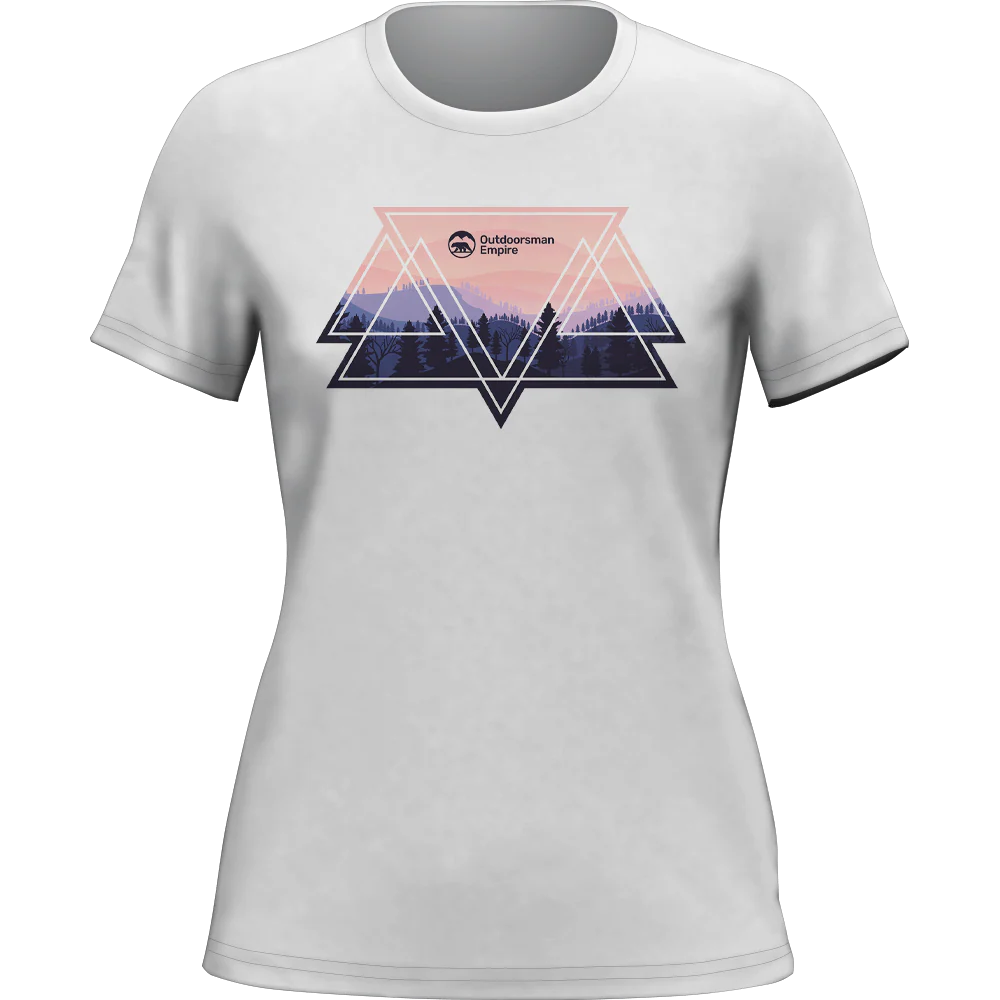 Outdoorzees Camping Triangles T-Shirt for Women - Image 2