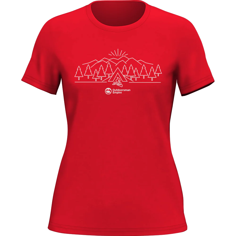 Outdoorzees Camping Triangles T-Shirt for Women