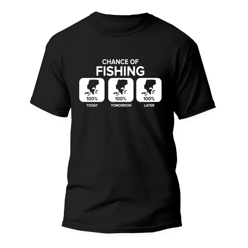 Outdoorzees Chance of Fishing Man T-Shirt - Image 2