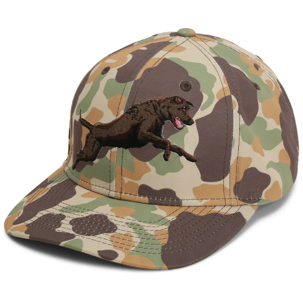 Paramount Outdoors Chocolate Lab 6-Panel Riverside Vintage Camo Cap - Image 2